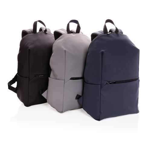 Smooth PU 15.6"laptop backpack