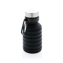 Leakproof collapsible silicone bottle with lid