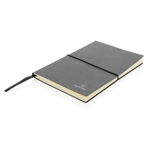 A5 recycled leather notebook