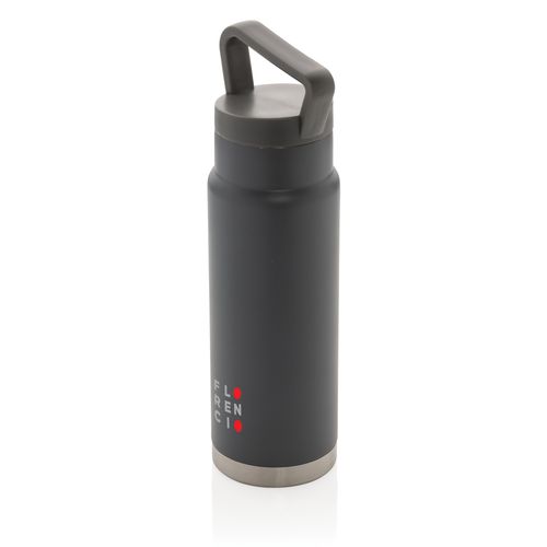 Leakproof vacuum on-the-go bottle with handle