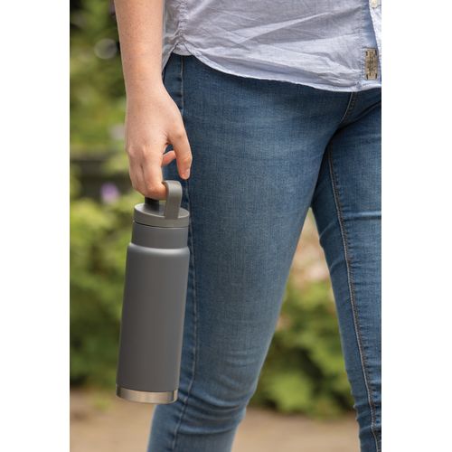 Leakproof vacuum on-the-go bottle with handle