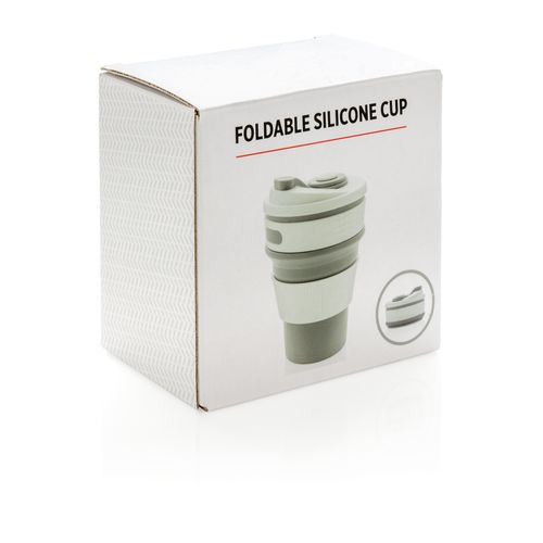 Foldable silicone cup