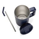 Cube RCS certified recycled steel mug 800ml