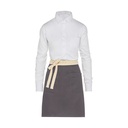 SANTORINI - Contrasted Bistro Apron with Pocket