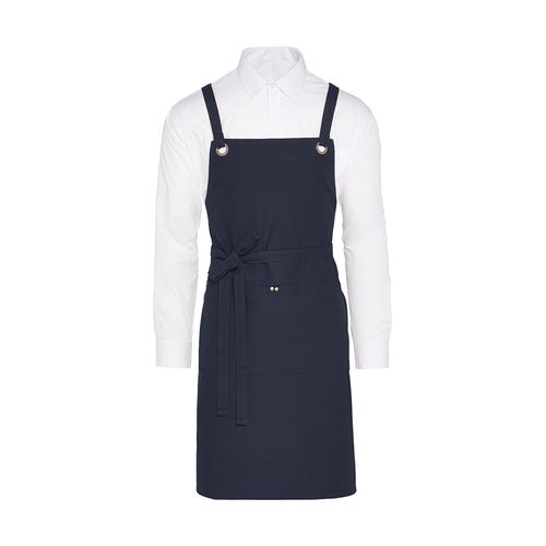 PROVENCE - Crossover Eyelets Bib Apron with Pocket