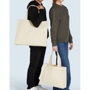 Canvas Wide Shopper with Fold LH