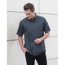 Short-Sleeve Chef Jacket Modern-Look