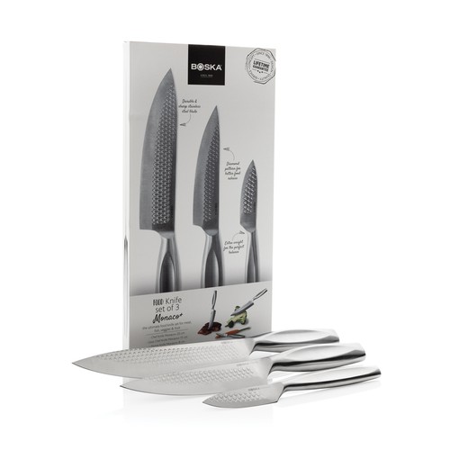 BOSKA Kitchen Knives Monaco+, set of 3