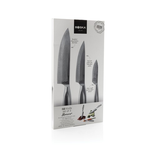 BOSKA Kitchen Knives Monaco+, set of 3