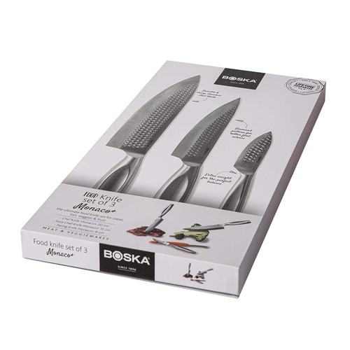 BOSKA Kitchen Knives Monaco+, set of 3