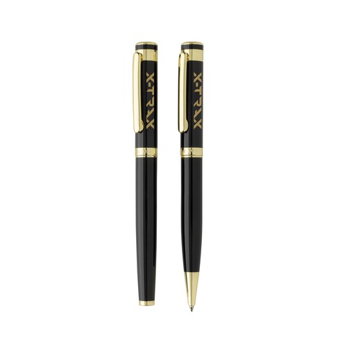 Swiss Peak Luca RCS recycled brass deluxe pen set