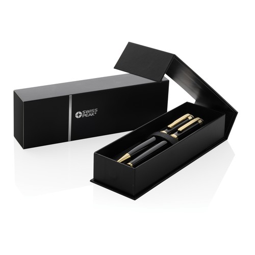 Swiss Peak Luca RCS recycled brass deluxe pen set