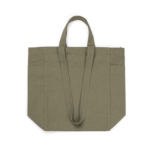 VINGA Hilo AWARE™ recycled canvas zip tote