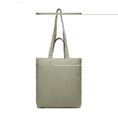 VINGA Hilo AWARE™ recycled canvas zip tote