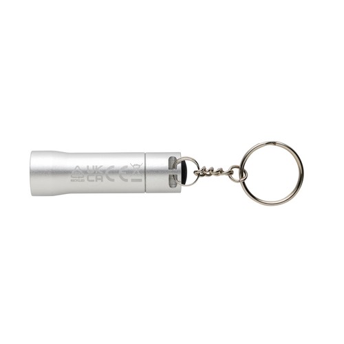 Flash RCS recycled aluminium keychain torch