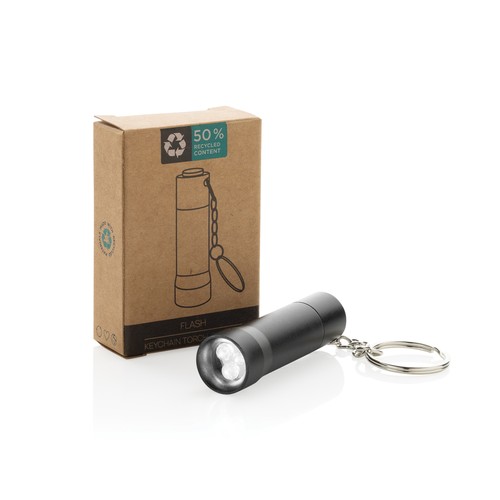 Flash RCS recycled aluminium keychain torch