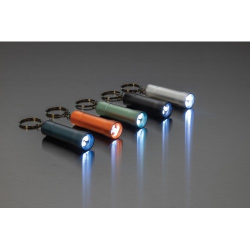 Flash RCS recycled aluminium keychain torch