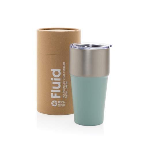 Fluid RCS certified recycled steel tumbler 500ml