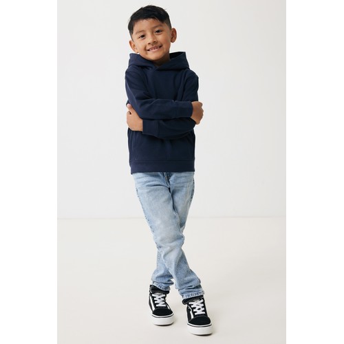 Iqoniq Yengo kids recycled cotton hoodie with sidepockets