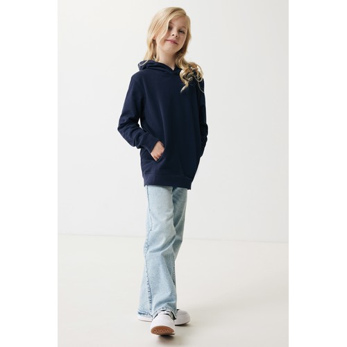 Iqoniq Yengo kids recycled cotton hoodie with sidepockets