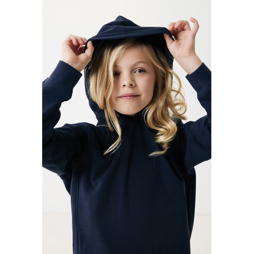 Iqoniq Yengo kids recycled cotton hoodie with sidepockets