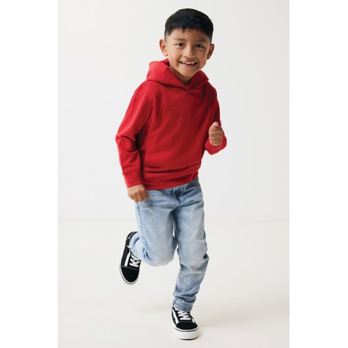 Iqoniq Yengo kids recycled cotton hoodie with sidepockets