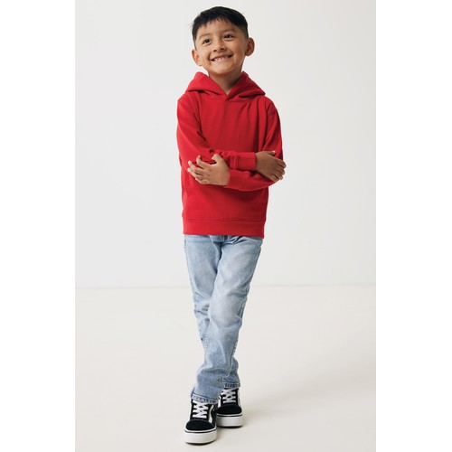 Iqoniq Yengo kids recycled cotton hoodie with sidepockets