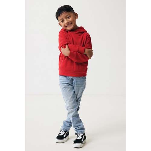 Iqoniq Yengo kids recycled cotton hoodie with sidepockets