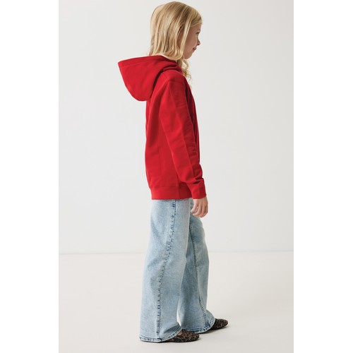 Iqoniq Yengo kids recycled cotton hoodie with sidepockets