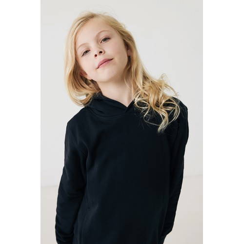 Iqoniq Yengo kids recycled cotton hoodie with sidepockets