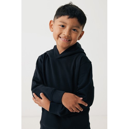 Iqoniq Yengo kids recycled cotton hoodie with sidepockets