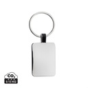 RCS rechthoekige sleutelhanger van gerecycled zinc alloy