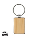 RCS gerecycled zinc alloy rechthoekige sleutelhanger