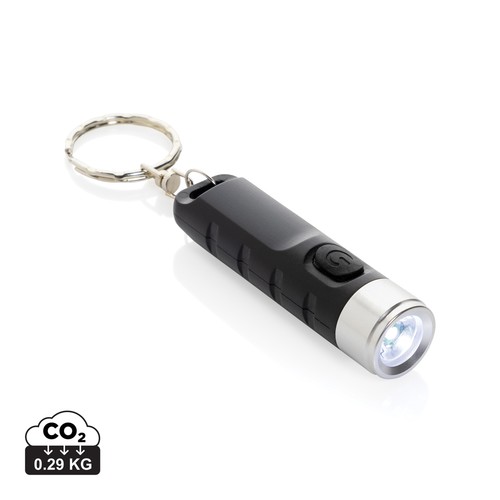 Globix RCS gerecycled plastic USB oplaadbare zaklamp