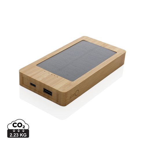 Sunwick 10.000 mAh bamboe solar powerbank