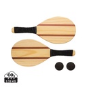 Houten frescobol tennis set