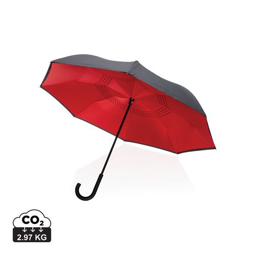 23" Impact AWARE™ RPET 190T reversible umbrella