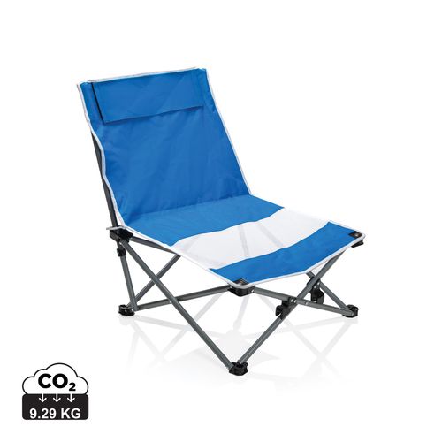 Foldable beach chair in pouch