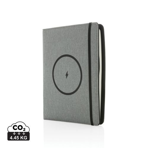 Air 5W wireless charging notebook with 5000mAh powerbank