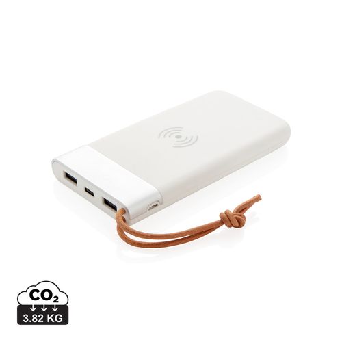 Aria 8.000 mAh powerbank met draadloos opladen