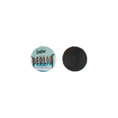 Metal button 37mm with magnet