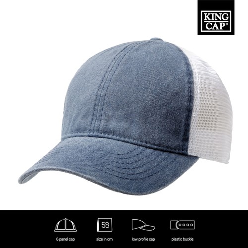 Washed Cotton Soft Mesh Trucker Cap