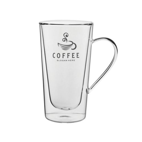 Tall Double Walled Latte Mug (12oz/340ml)