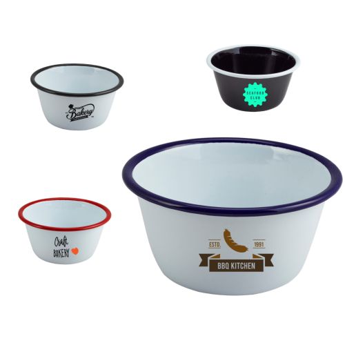 Enamel Round Deep Pie Dish (500ml/17.6oz)