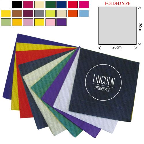 Airlaid Dinner Napkin - Coloured (40x40cm)