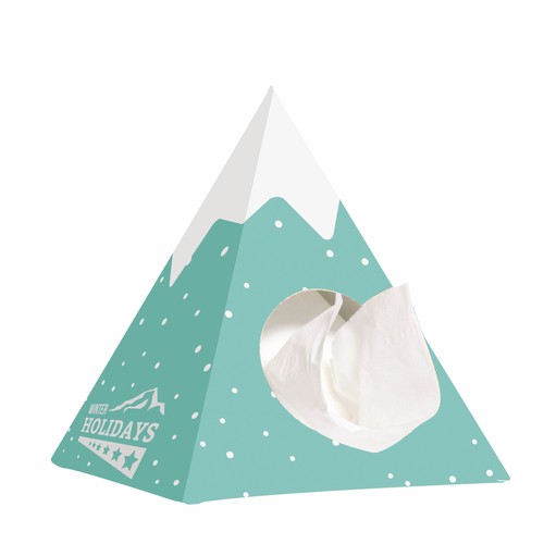 Pyramid tissue box