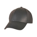 Synthetic Leather Alpha Shape Dad Cap