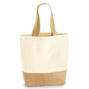 Jute Base Canvas Shopper