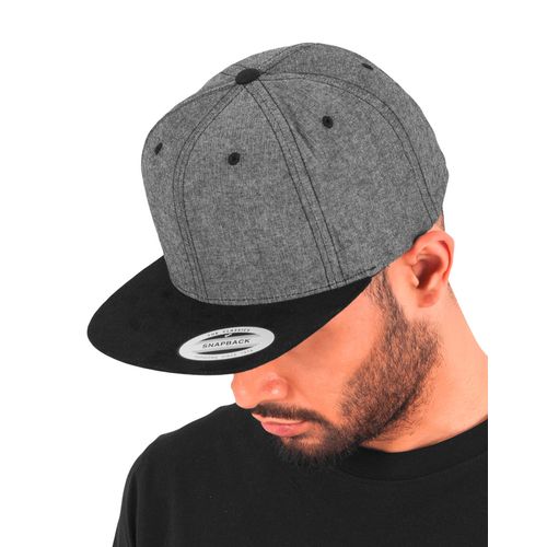 Chambray-Suede Snapback