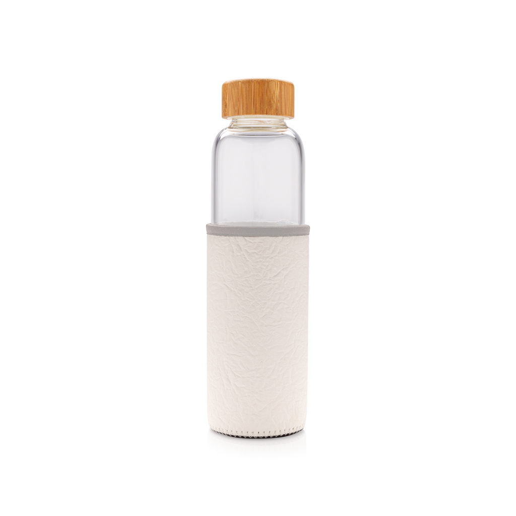 Borosilicaatglas fles met PU sleeve